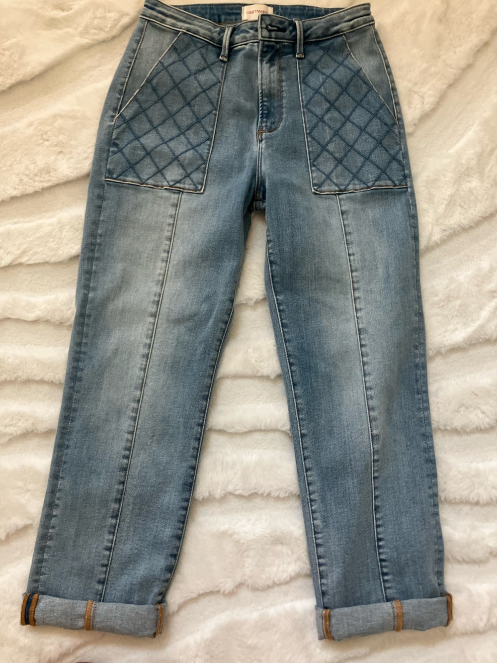 Driftwood denim capris